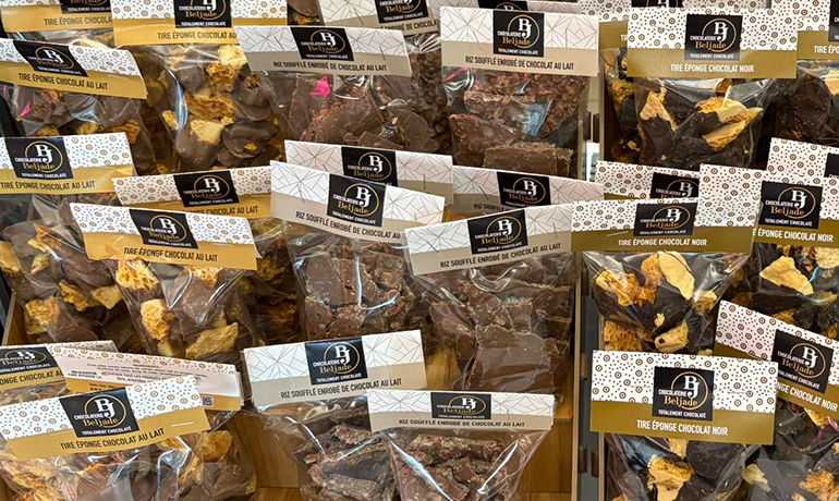 grignotines salées au chocolat Beljade