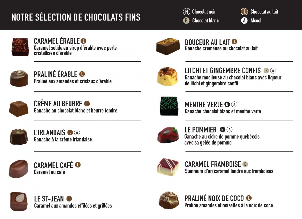 Boîte de 24 chocolats fins MIXTES