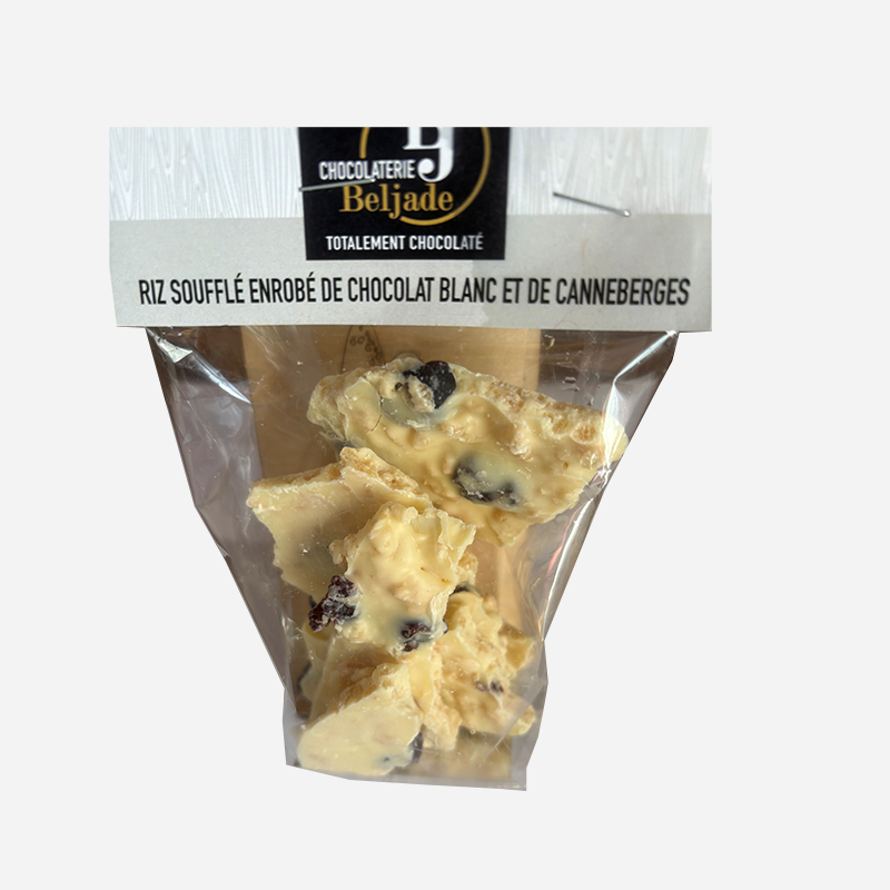 Écorces de chocolat au riz soufflé