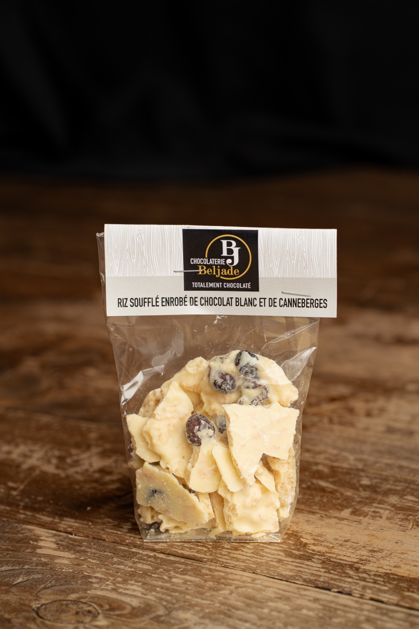 Écorces de chocolat au riz soufflé