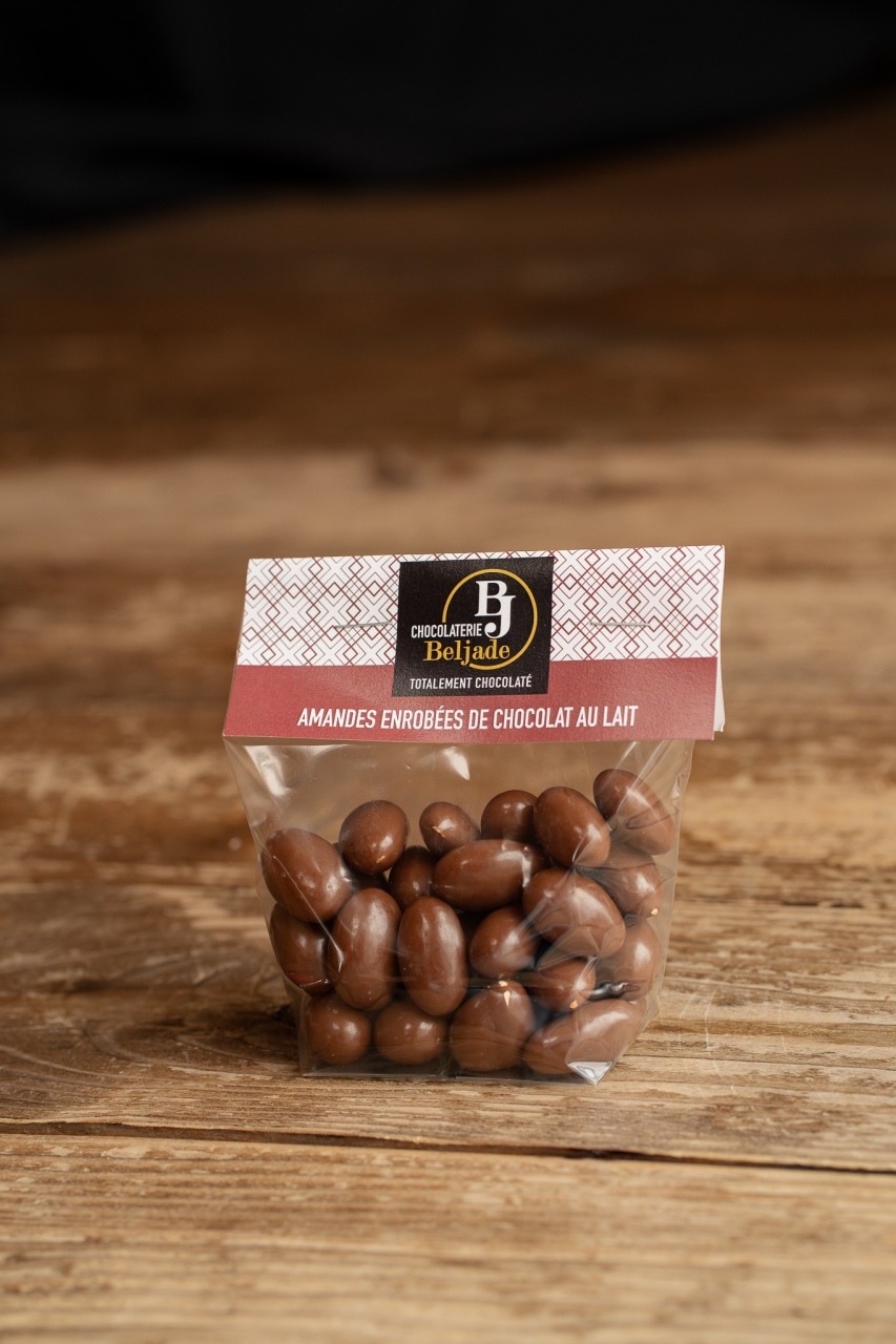 Amandes enrobées de chocolat