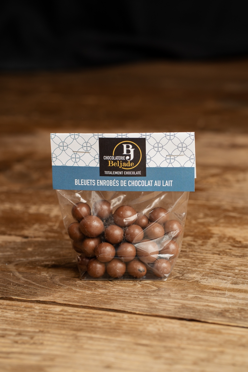 Bleuets enrobés de chocolat